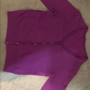 Button down long sleeve sweater